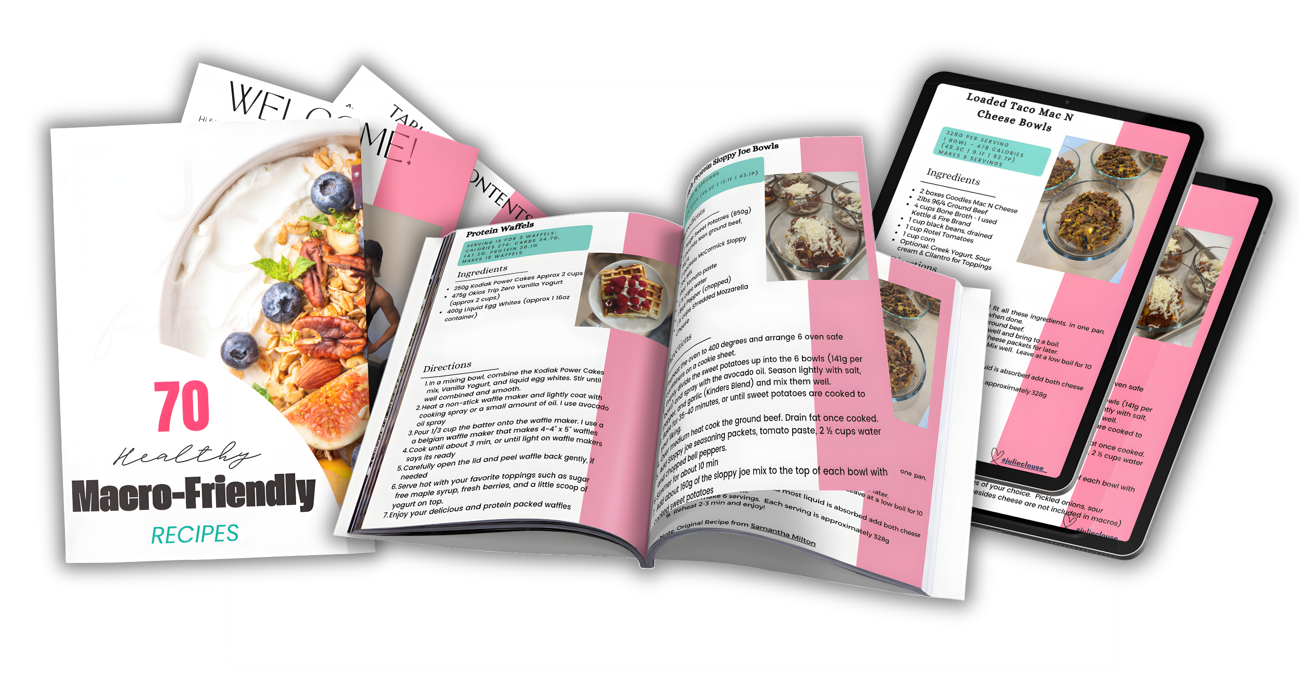 A look inside the 70 Macro-Friendly Recipe Collection