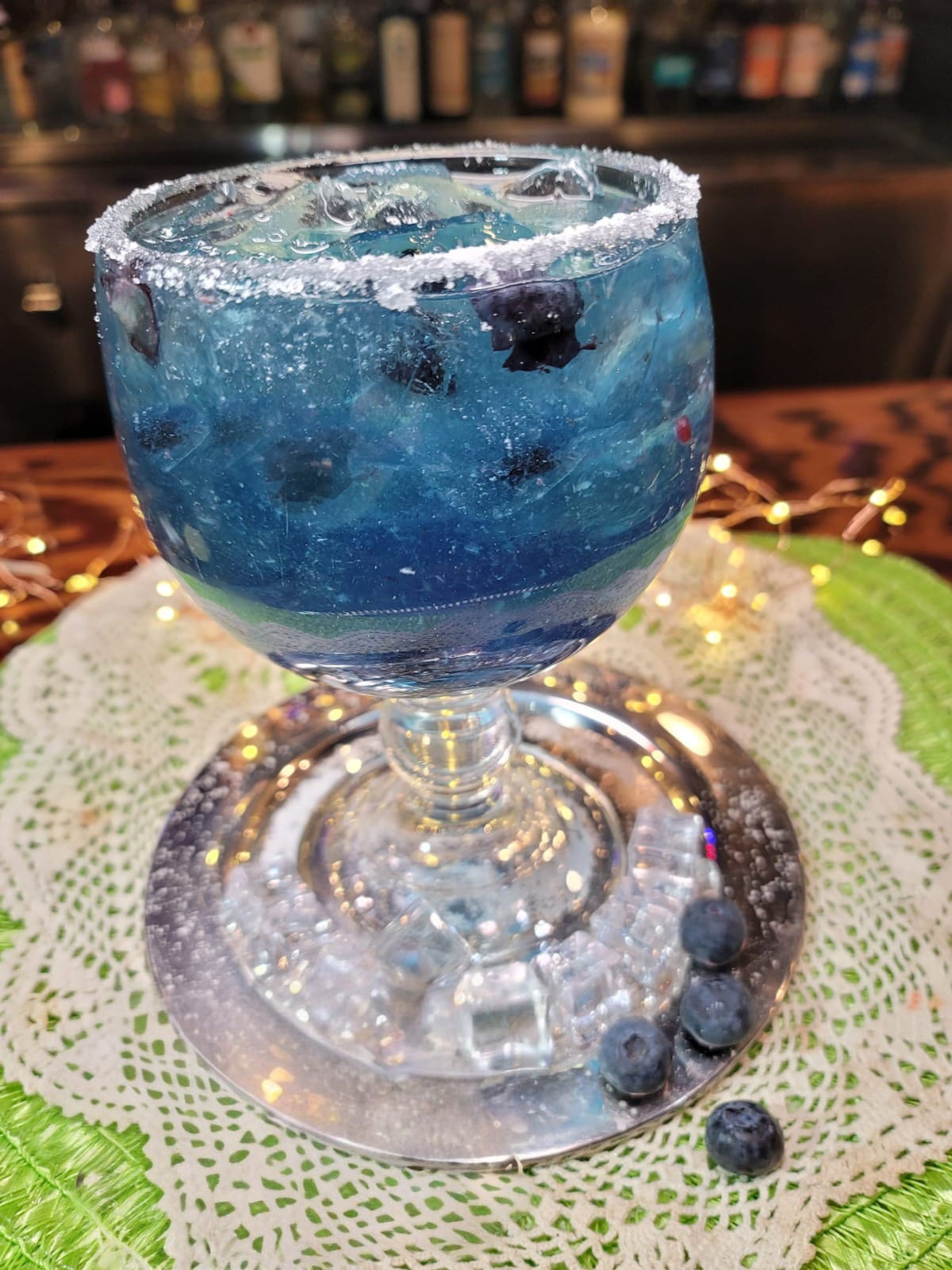 Blueberry Margarita at Mís Dos Abuelos Mexican Restaurant
