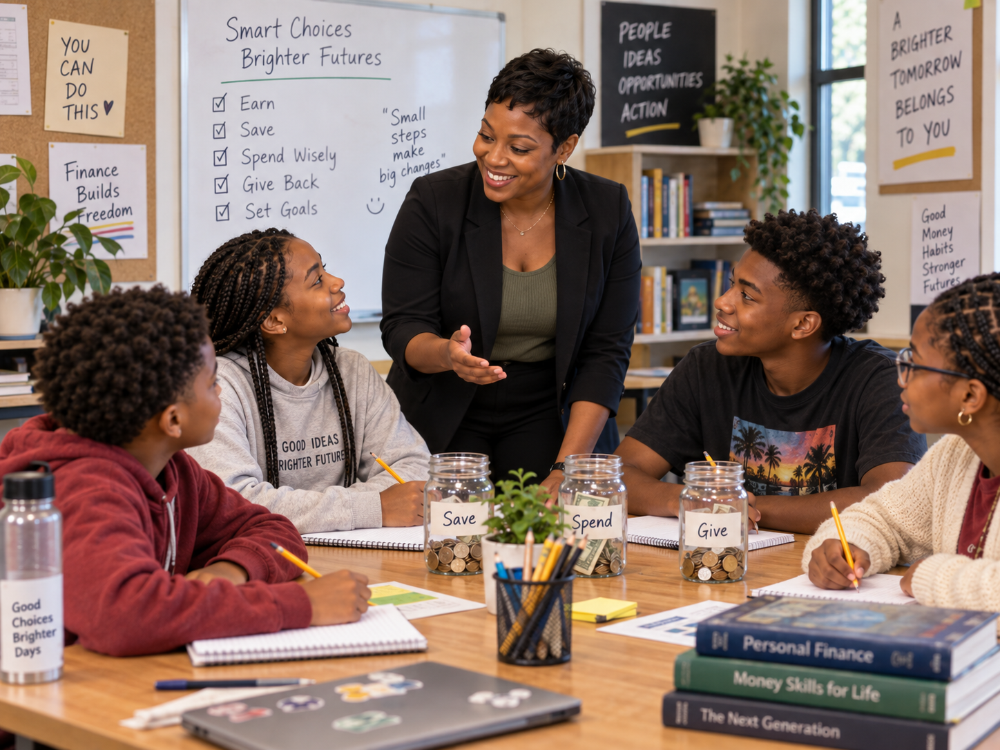 Youth financial literacy small group learning