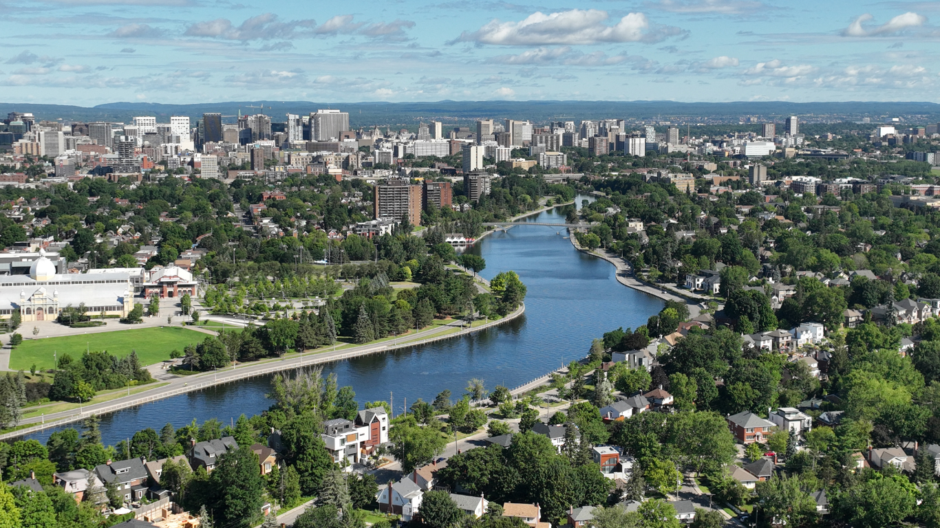 Ottawa skyline and local masonry service area