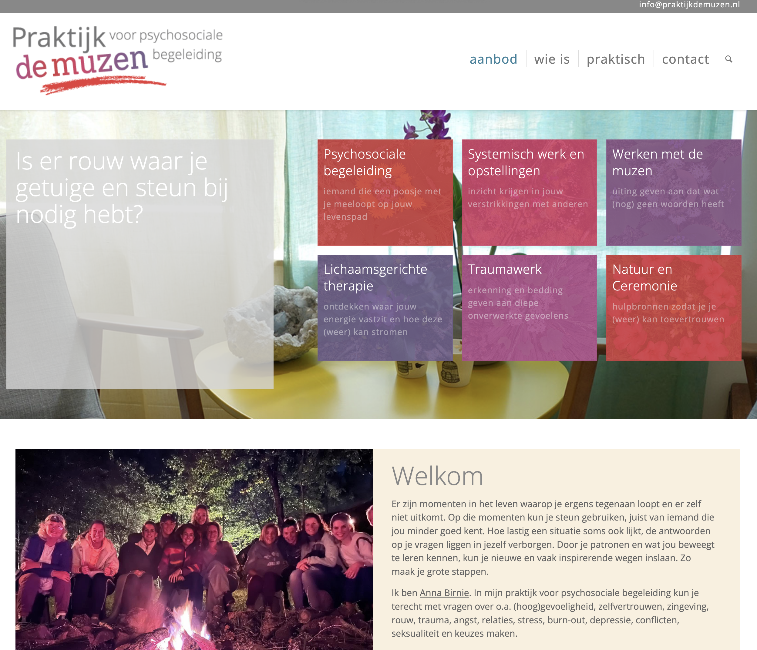 Before website screenshot