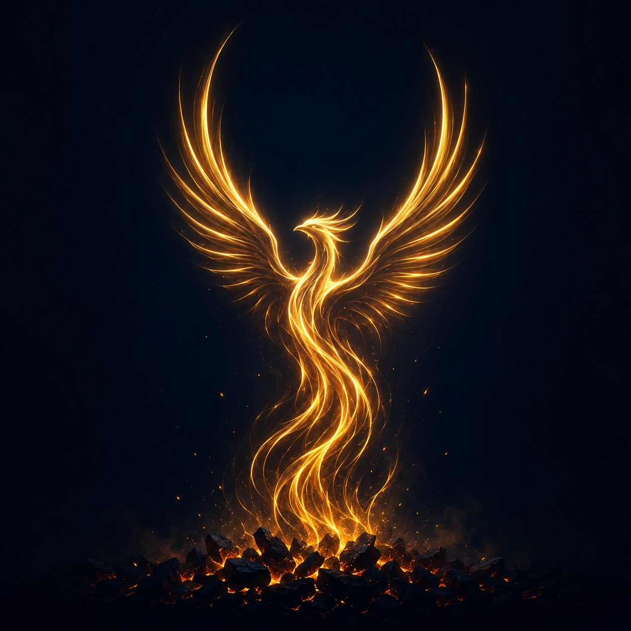 Symbolic Phoenix Graphic