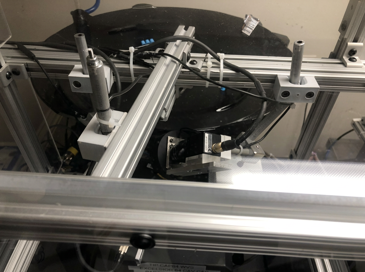 Adjustable Mounts hardware positioning equipment inside an automation cell