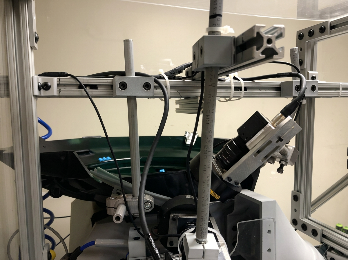 Adjustable Mounts hardware positioning equipment inside an automation cell
