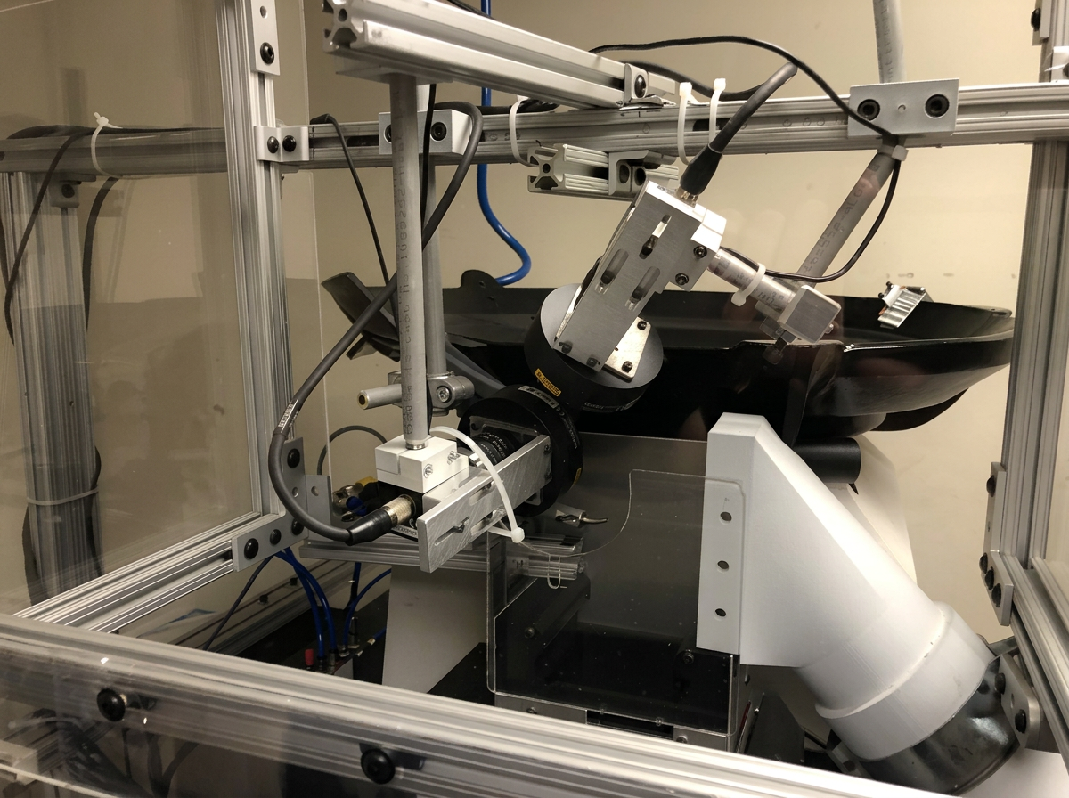 Adjustable Mounts hardware positioning equipment inside an automation cell