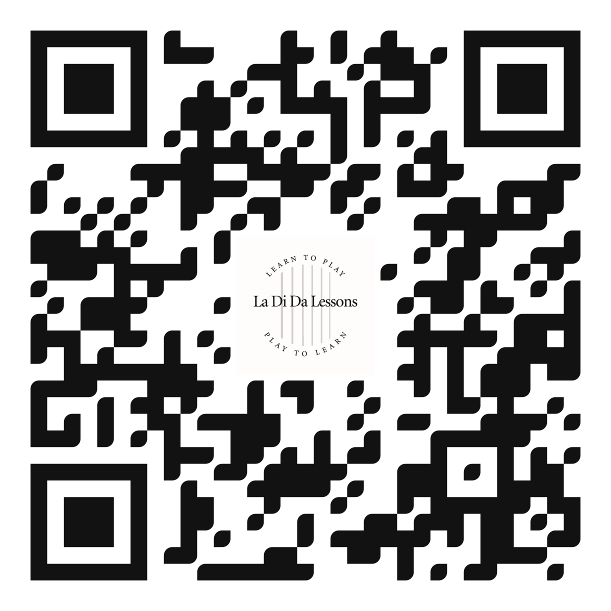 QR code to sign up for the La Di Da Lessons newsletter
