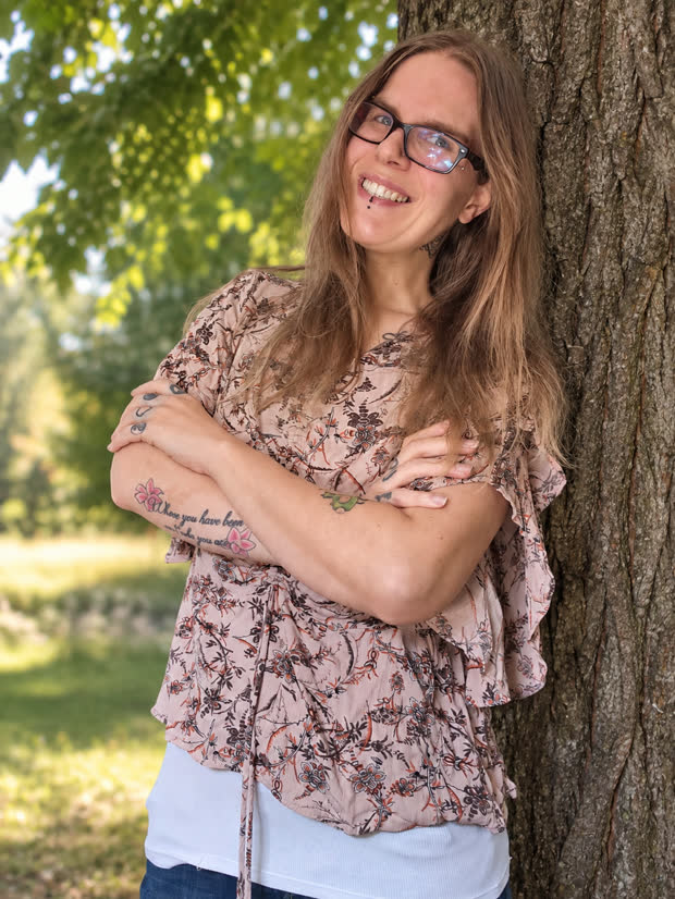 Kristina outdoors