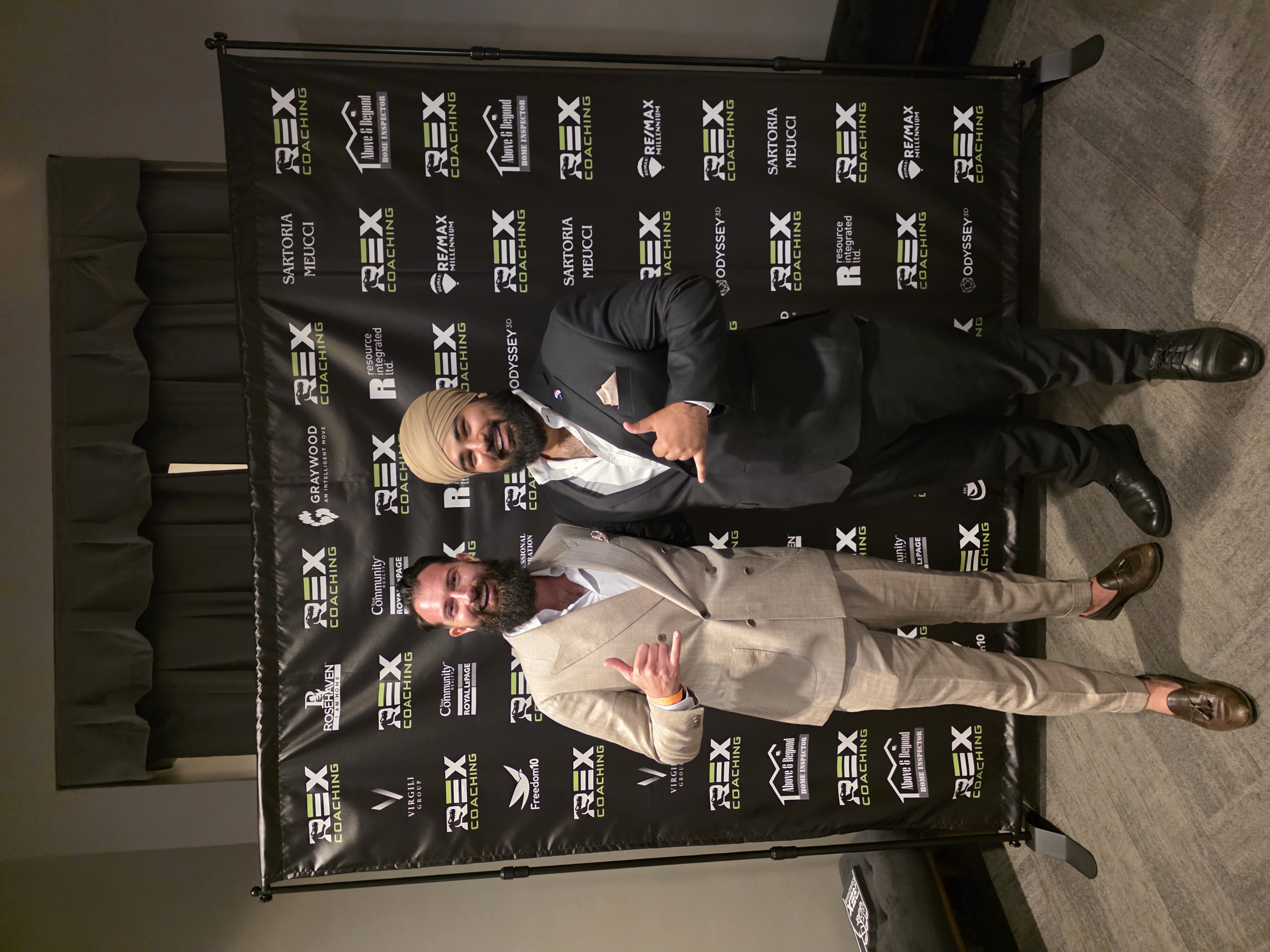 Harman with Tyler McLay at Rex Coaching