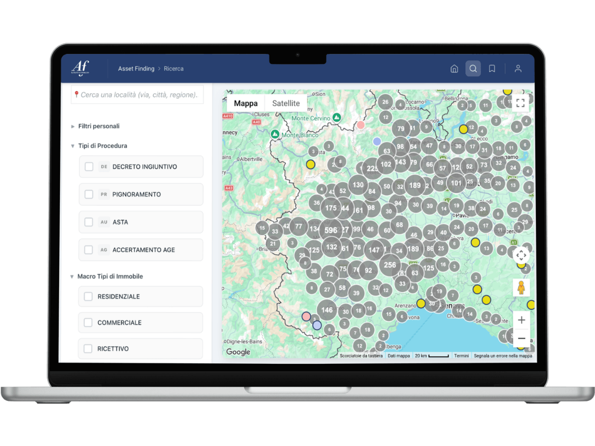Asset Finding — piattaforma di scouting NPL