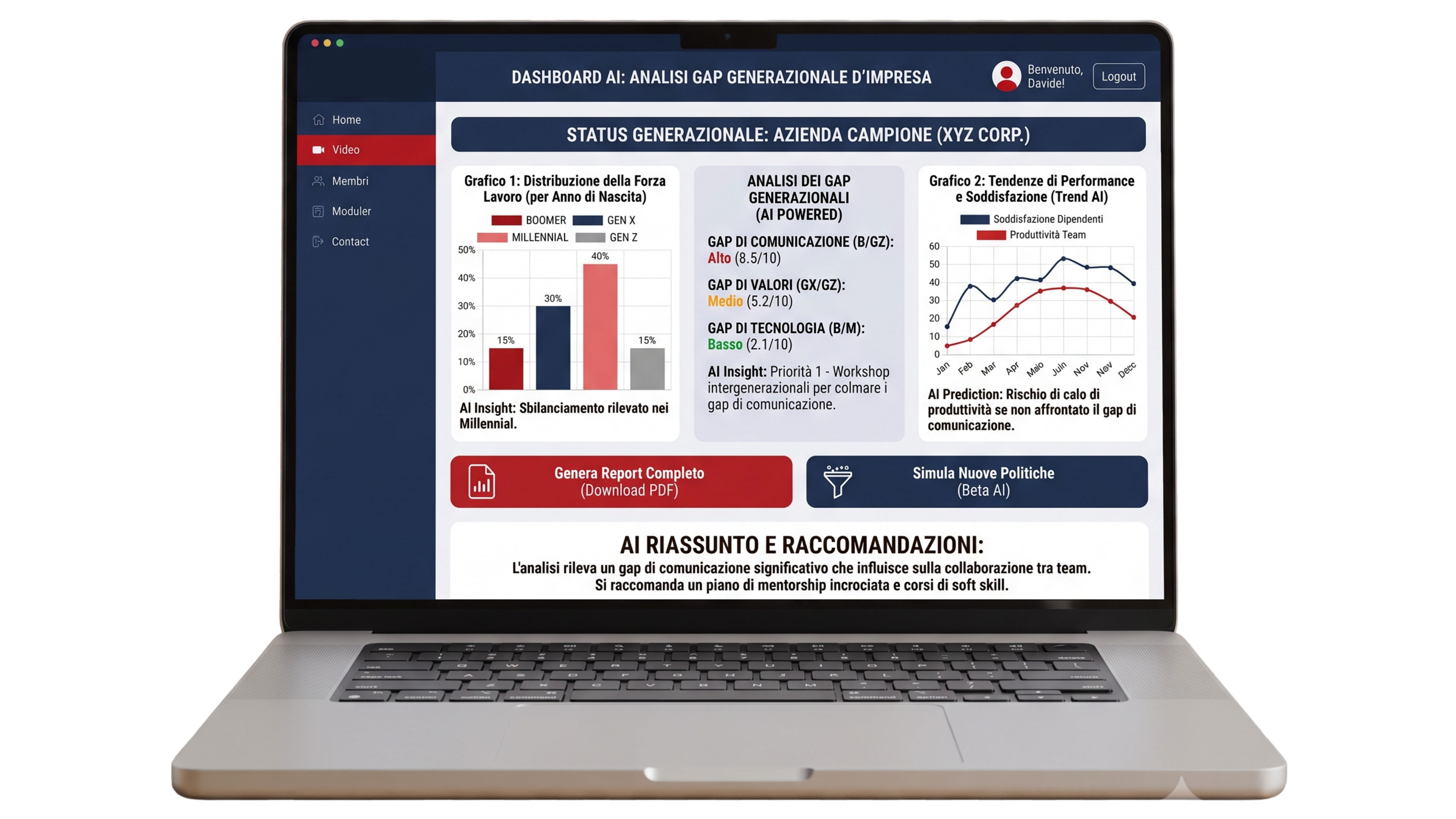Tool AI per Analisi Gap Generazionale
