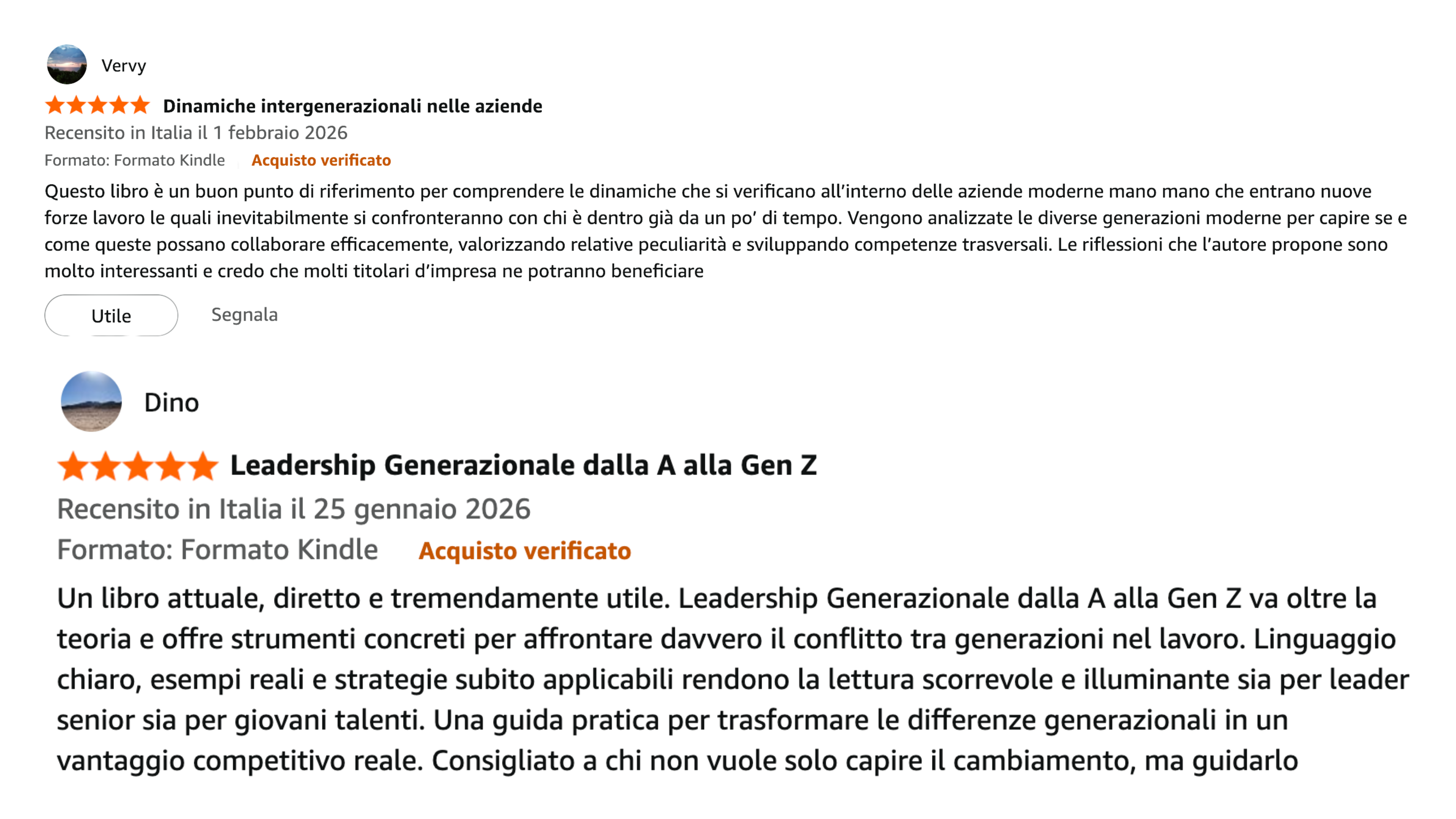 Screenshot recensione cliente 1