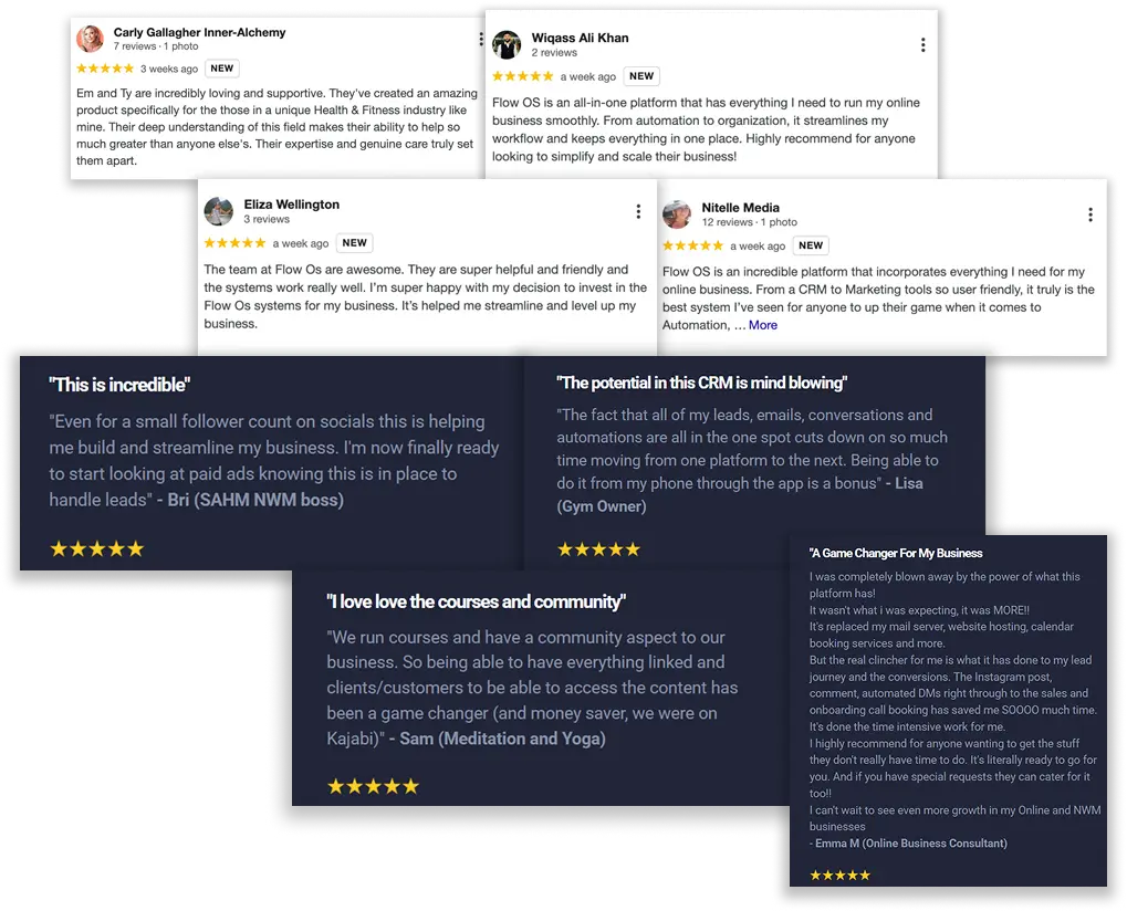 Flow Os Testimonials