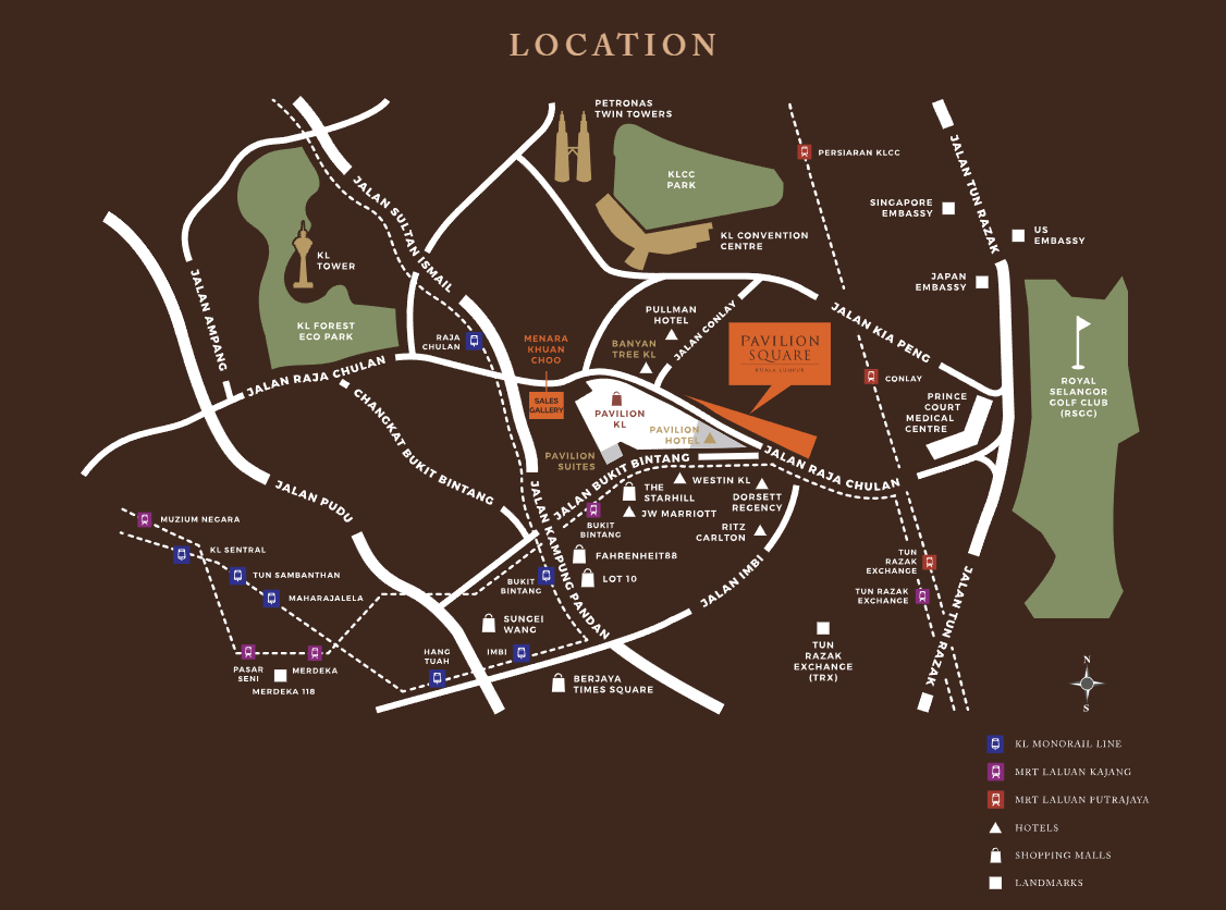 Pavilion Square map