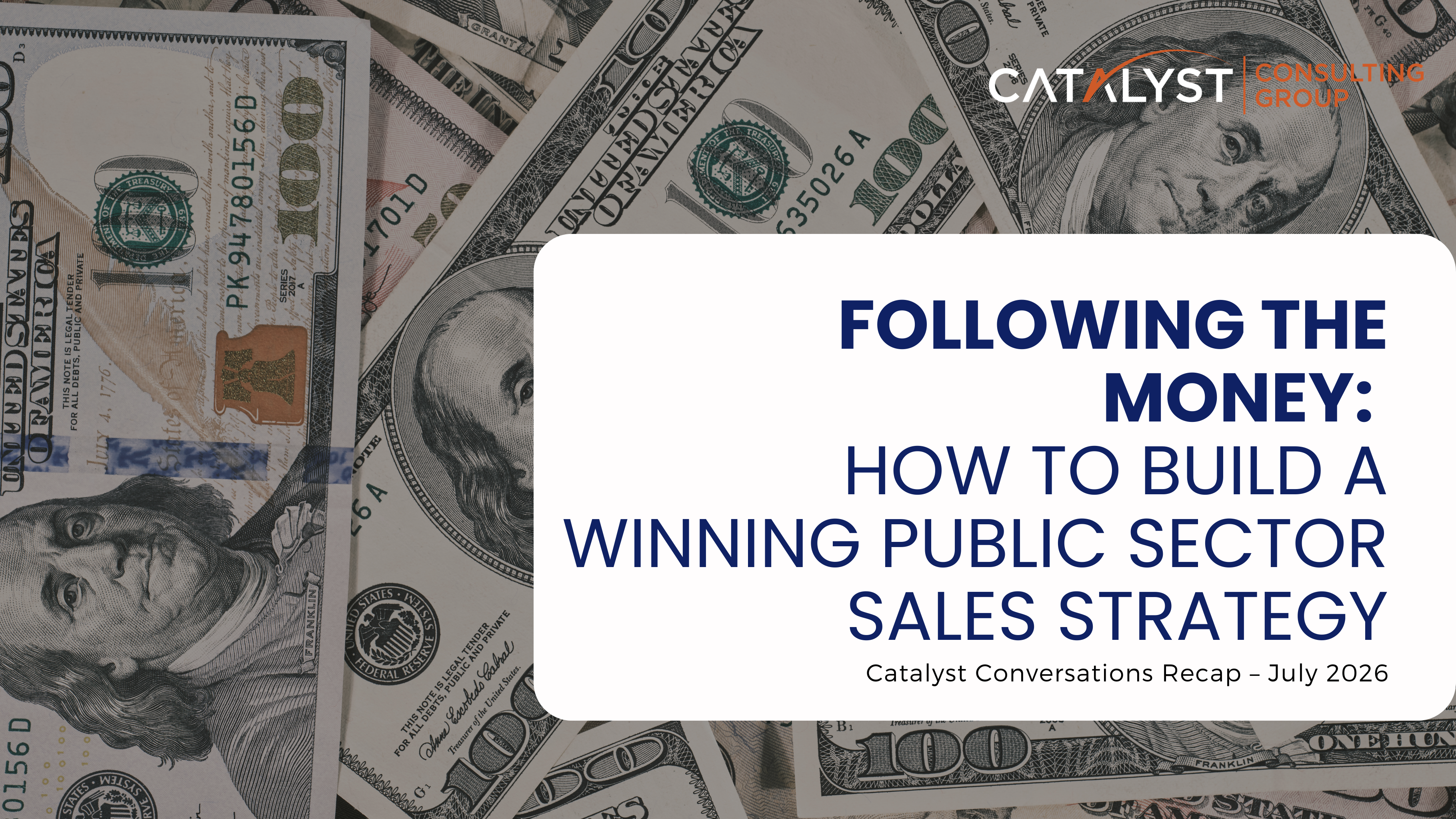 Following the Money: How to Build a Winning Public Sector Sales Strategy