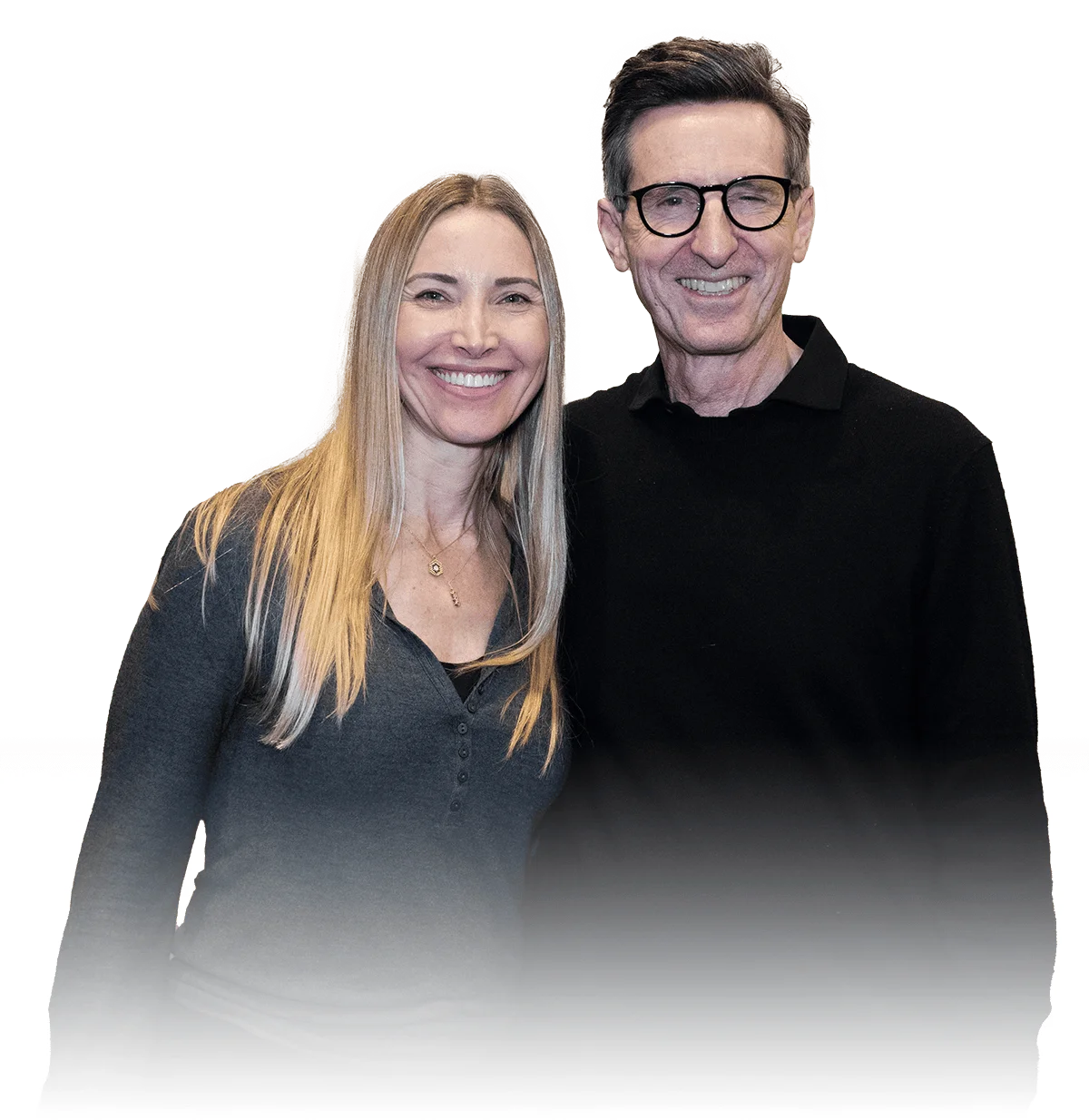 David Fischman junto a su esposa