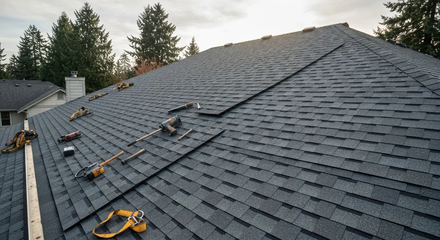 Roof replacement project in Battle Ground