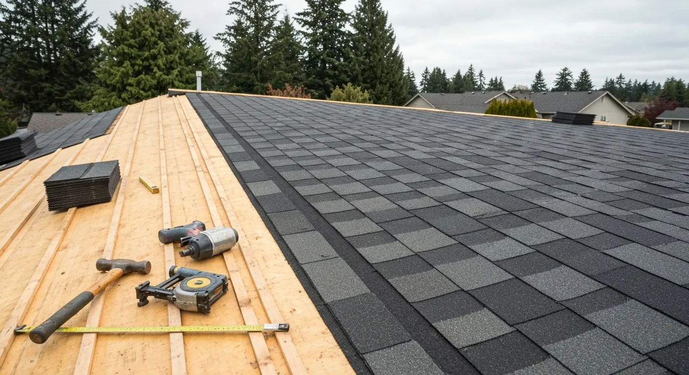 Roof replacement work