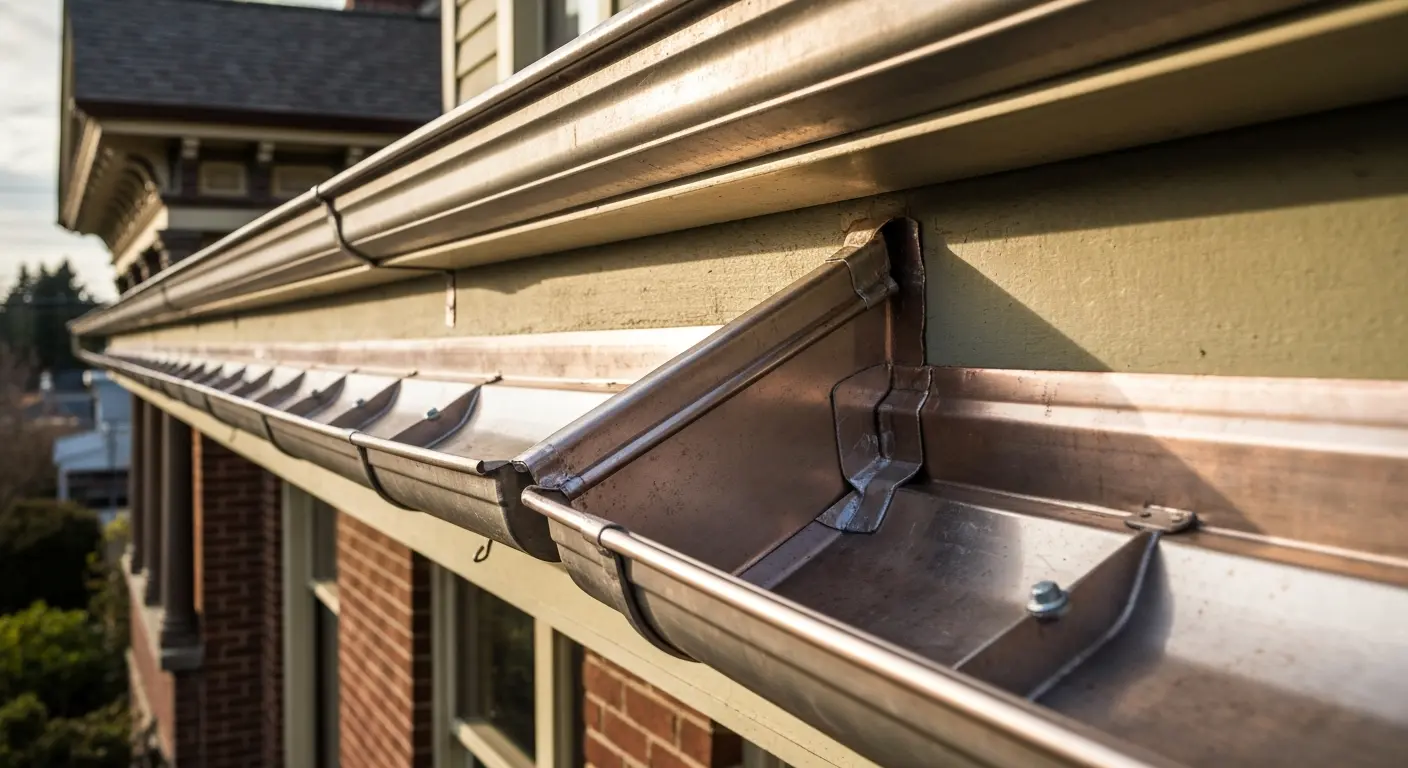 Gutter and flashing detail