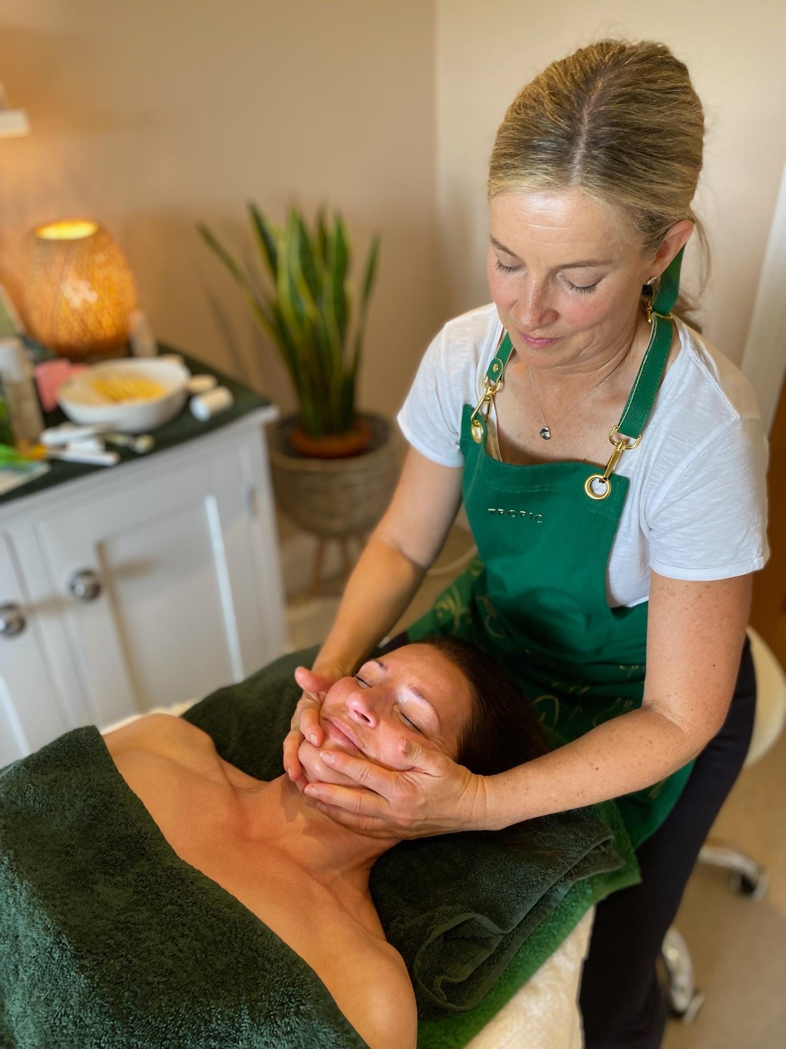 Botanical details in the treatment room