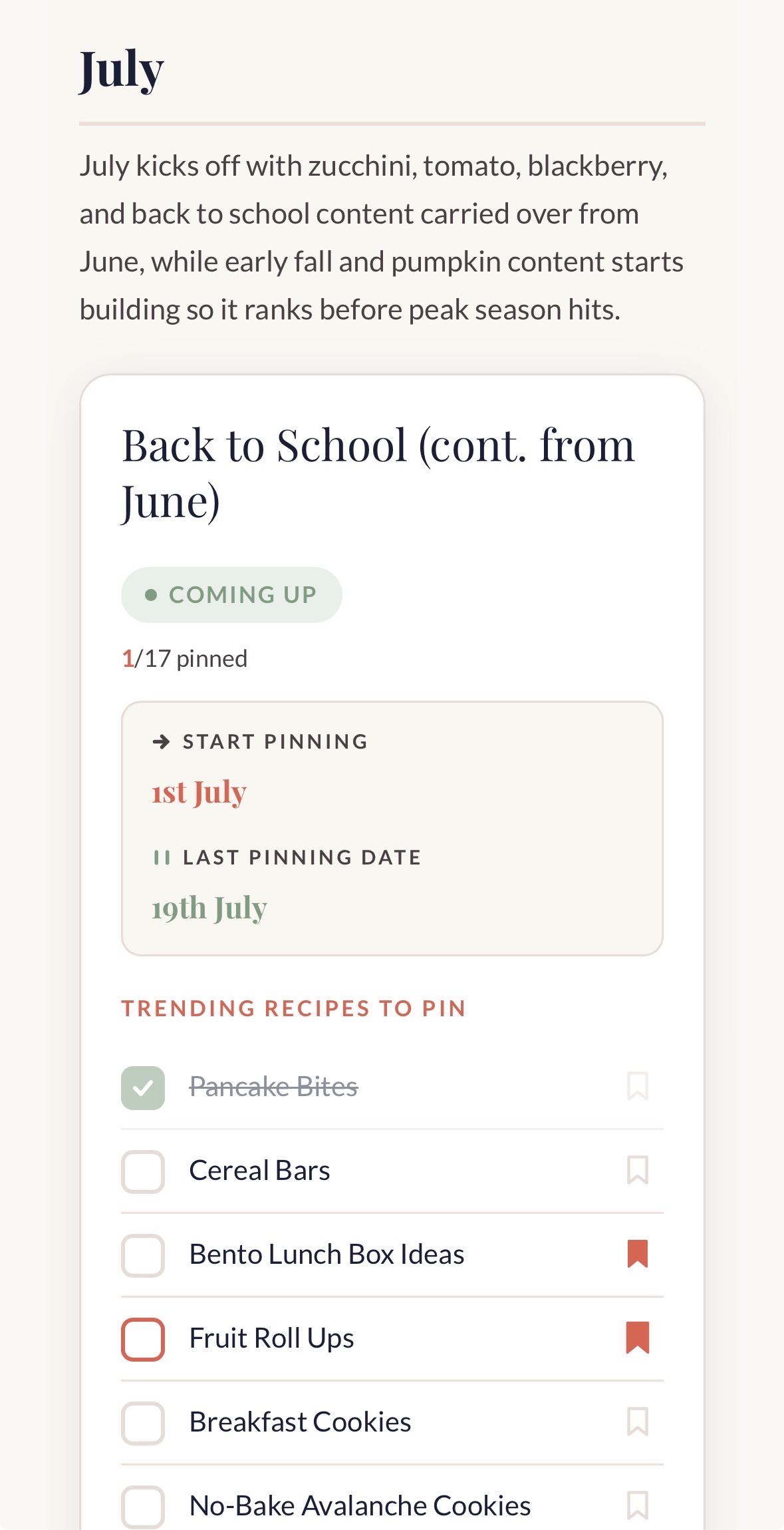 Quarter 3 2026 Pinterest Trends Planner preview