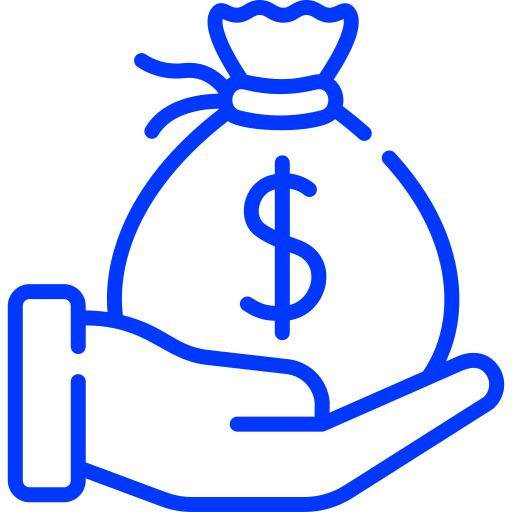 Hand holding a money symbol icon representing turning viewers into revenue.