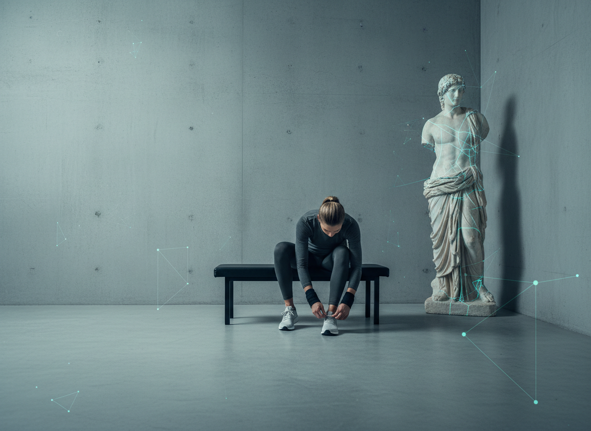 Stoicism for Anxiety and Overwhelm (without the fluff) - modern stoic image