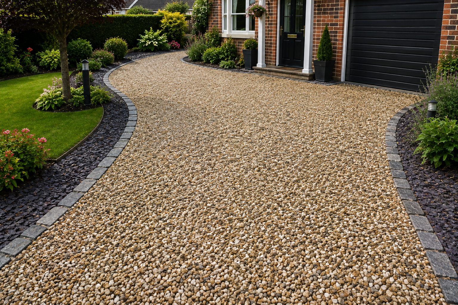 Gravel and shale driveway