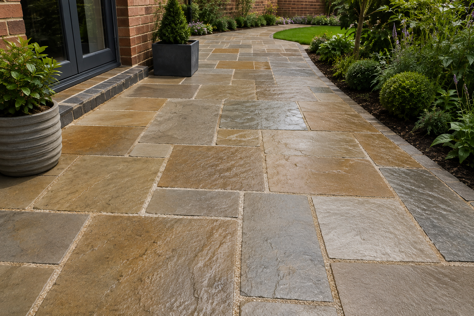 Flagging work completed in Chester