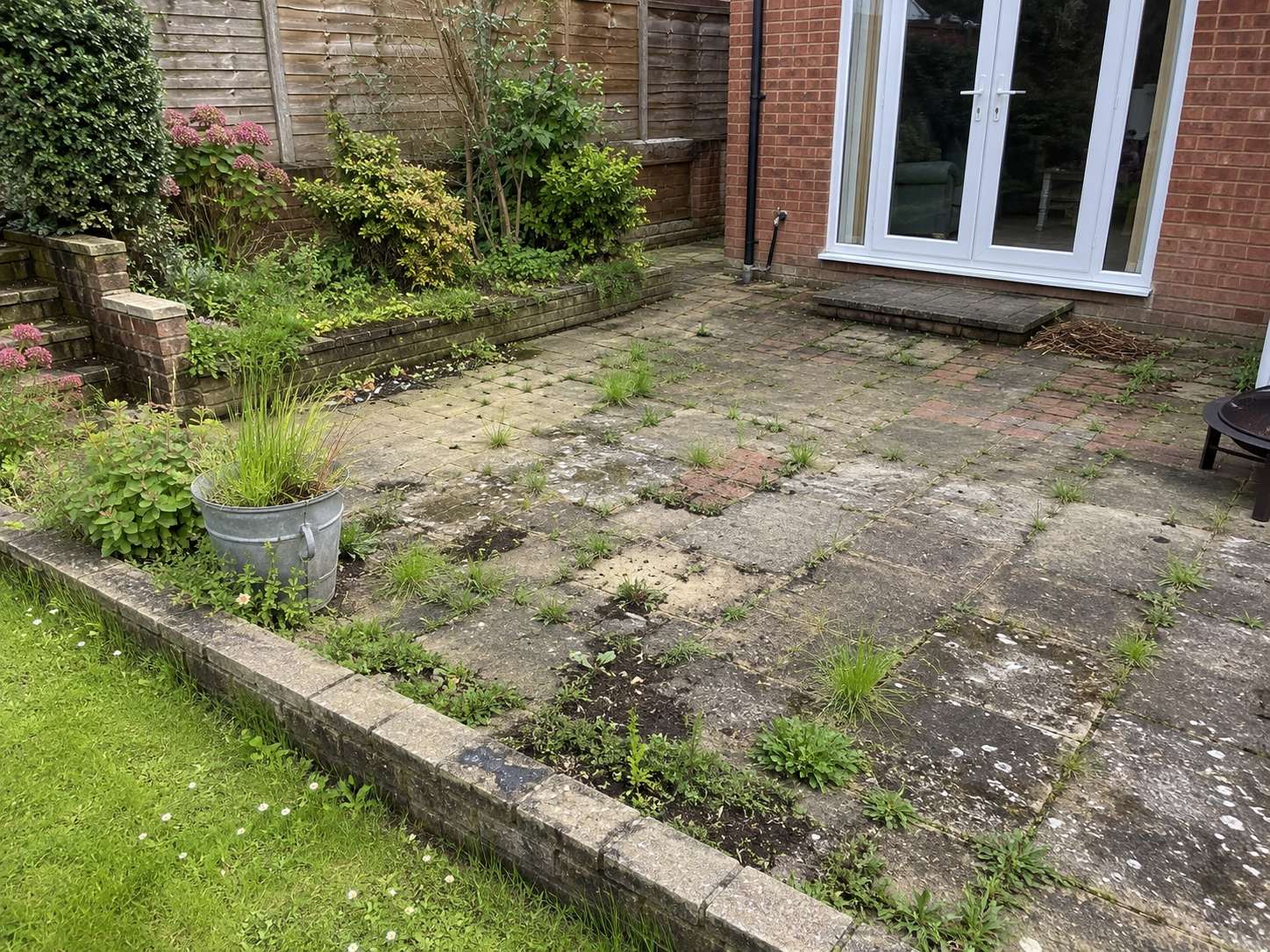 Block paving transformation — before