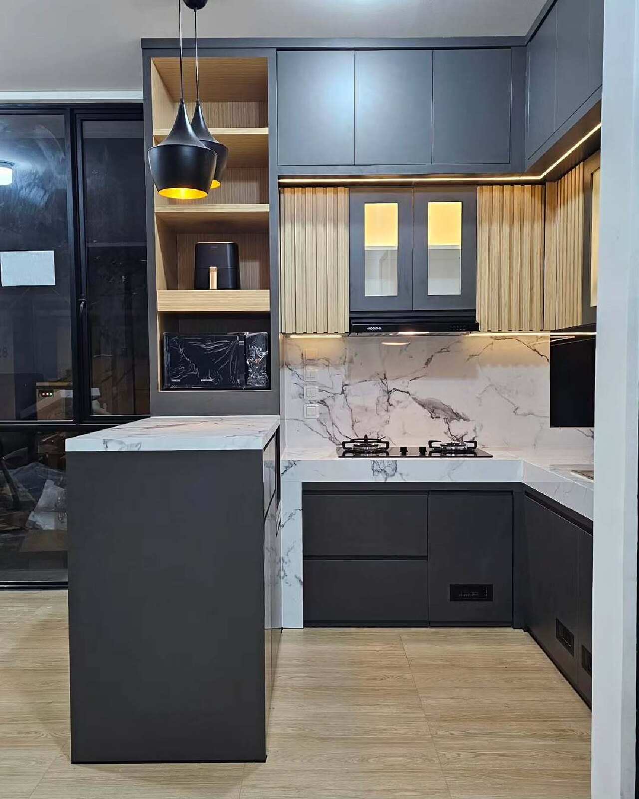 Desain kitchen set modern