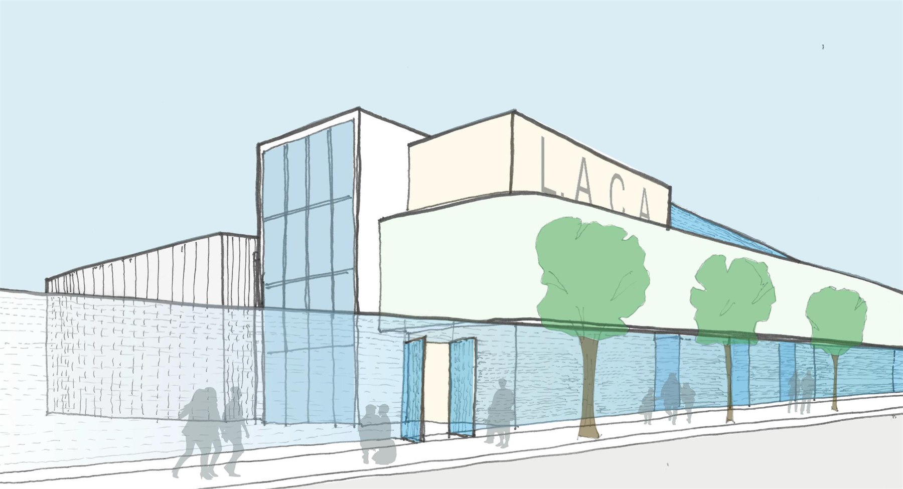Architectural rendering of the future LA Christian Academy campus