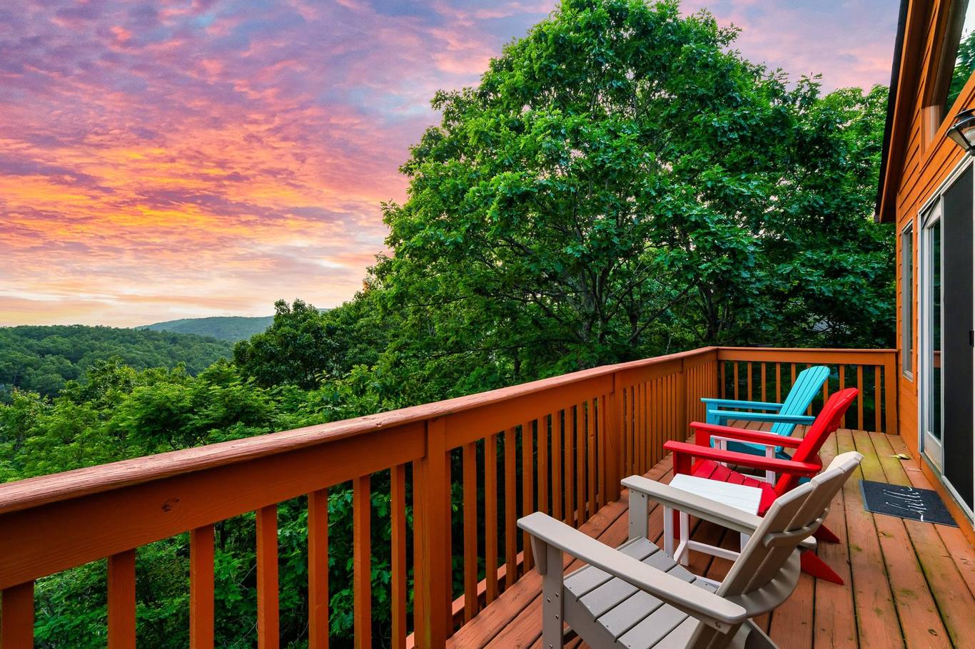 Sunset from the deck