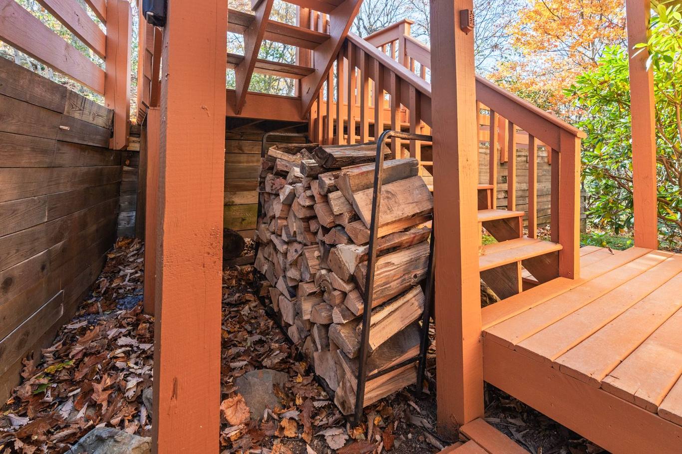 Deck with seating