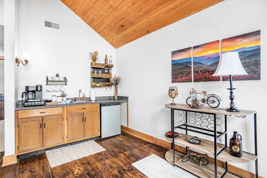 Upper level coffee bar