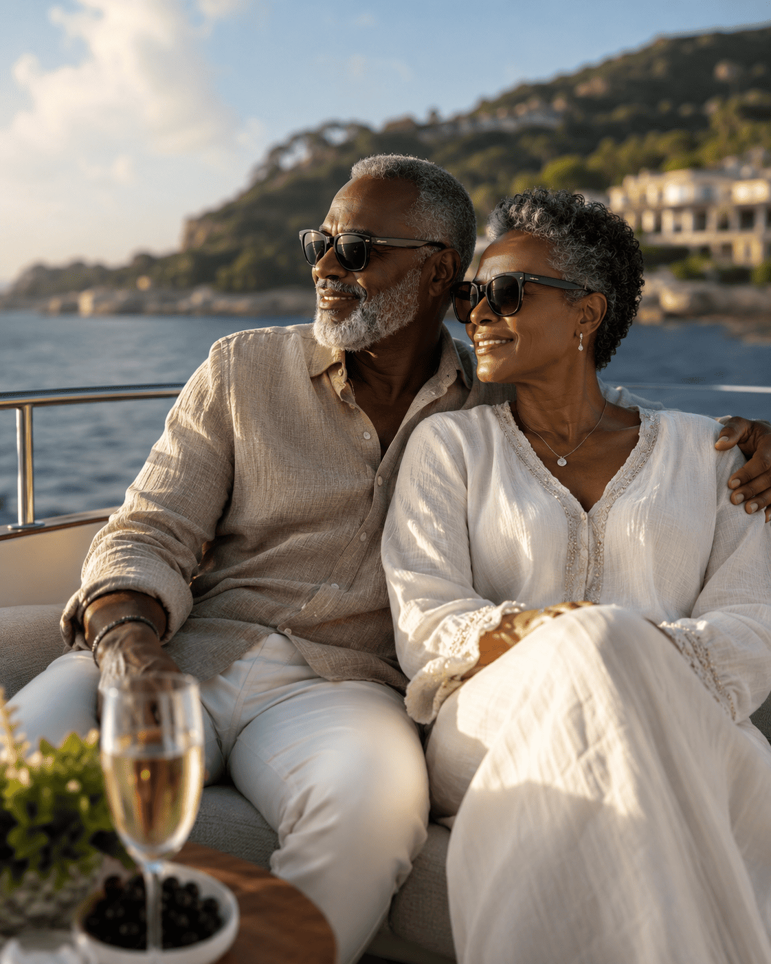 Happy retired couple enjoying a confident retirement lifestyle