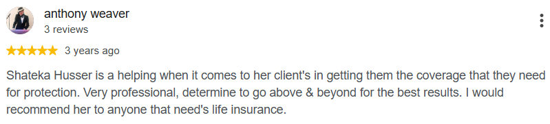 Client review for Shateka Husser