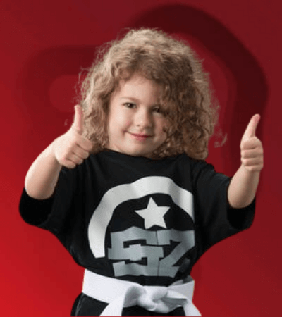 Child in the early SKILLZ karate program for ages 3 to 4 at KNS Martial Arts in London, Ontario