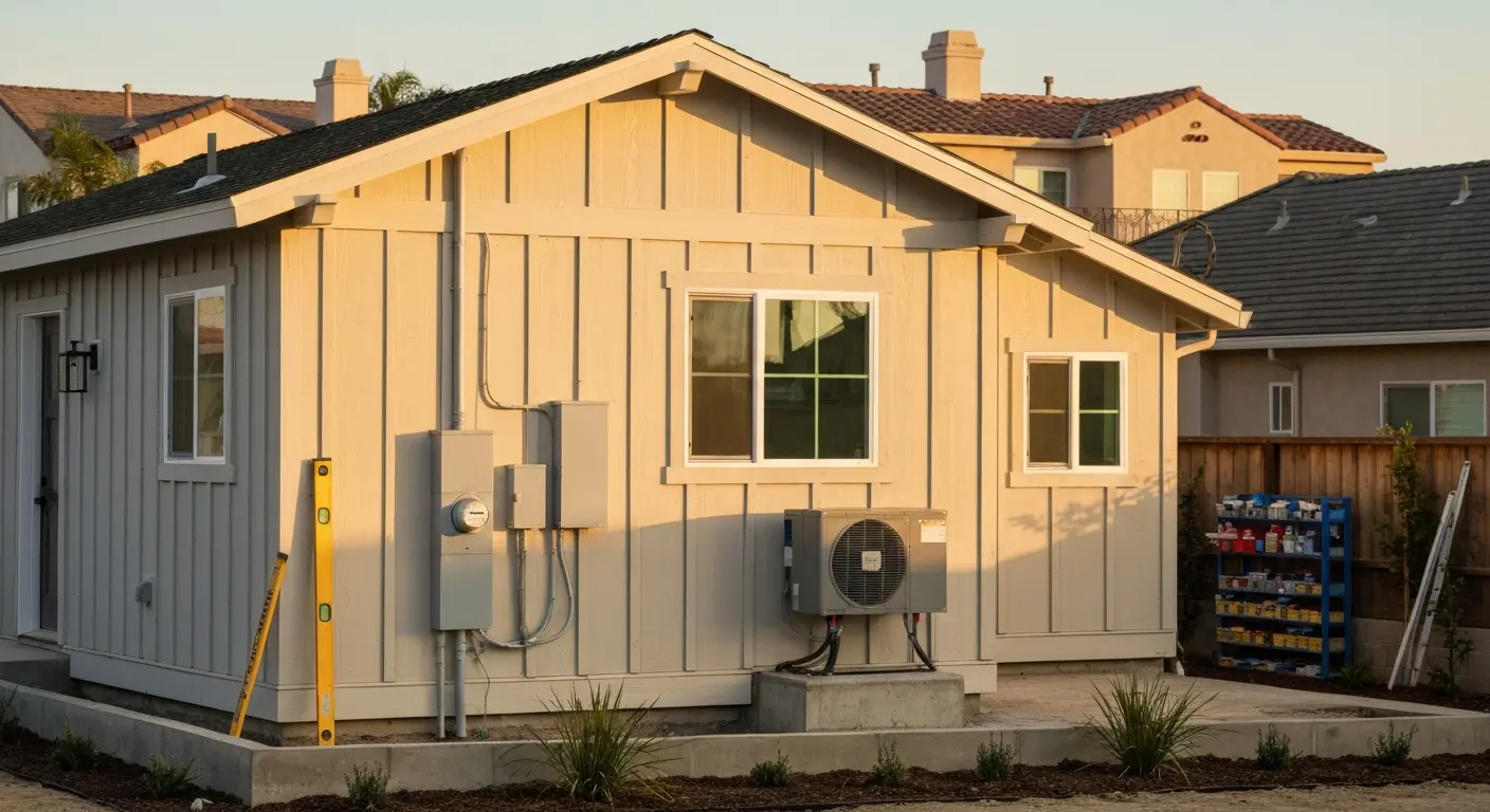 ADU construction in progress