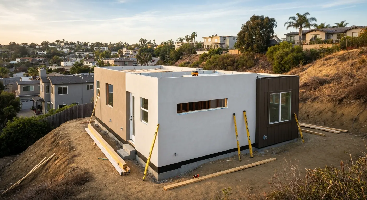 ADU construction in progress