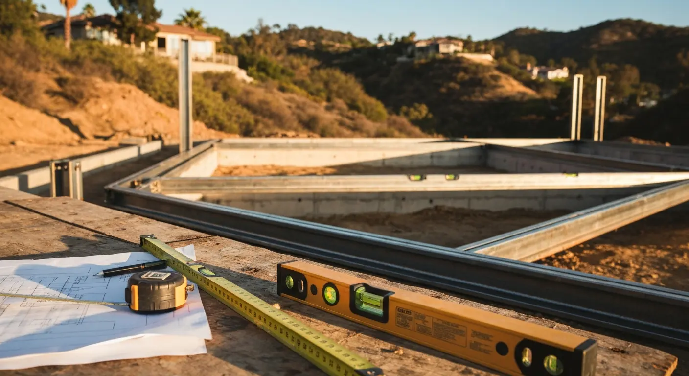 General contracting team on site