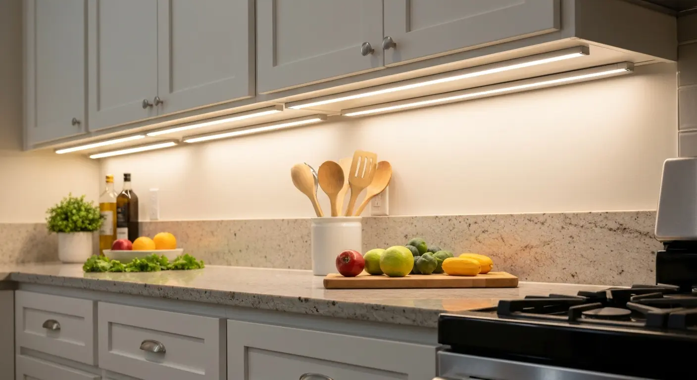 Under-cabinet lighting installation