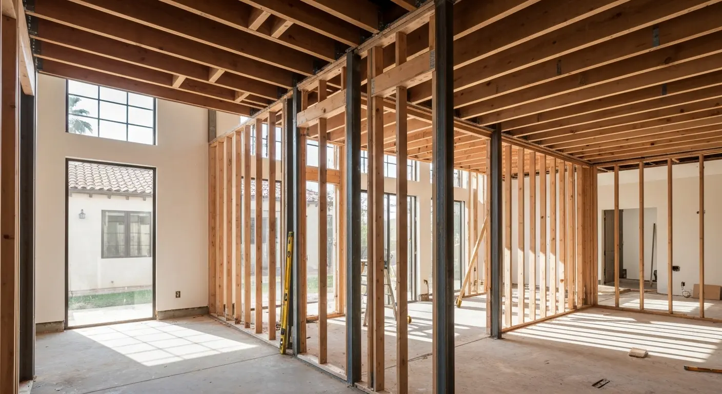 Major renovation framing