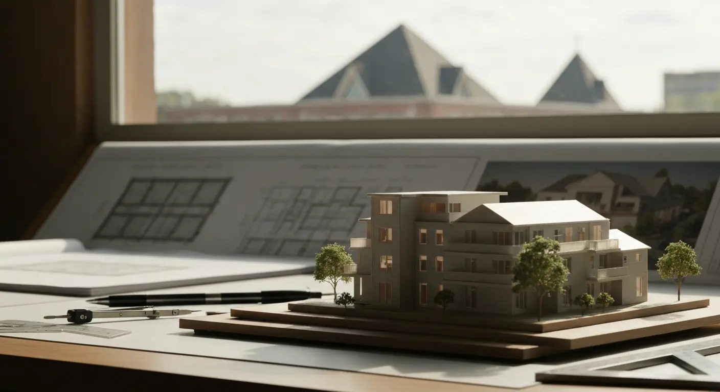 Architectural design rendering