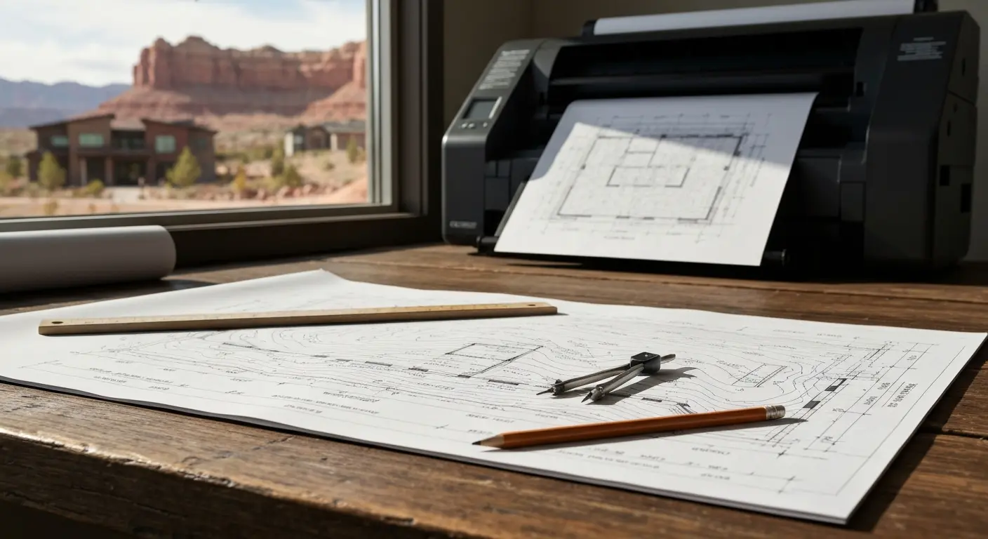 Architectural plans for custom home