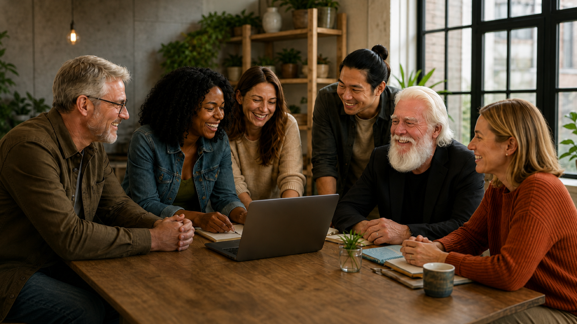 Papa Ron Deering beginning a new MarketPlace Global MPG business journey with a diverse team