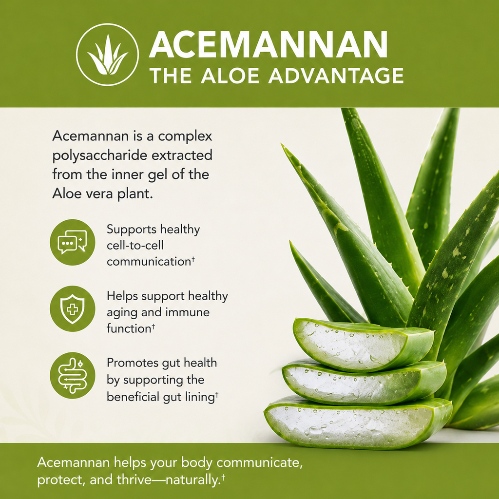Acemannan Aloe Advantage Ingredient Graphic