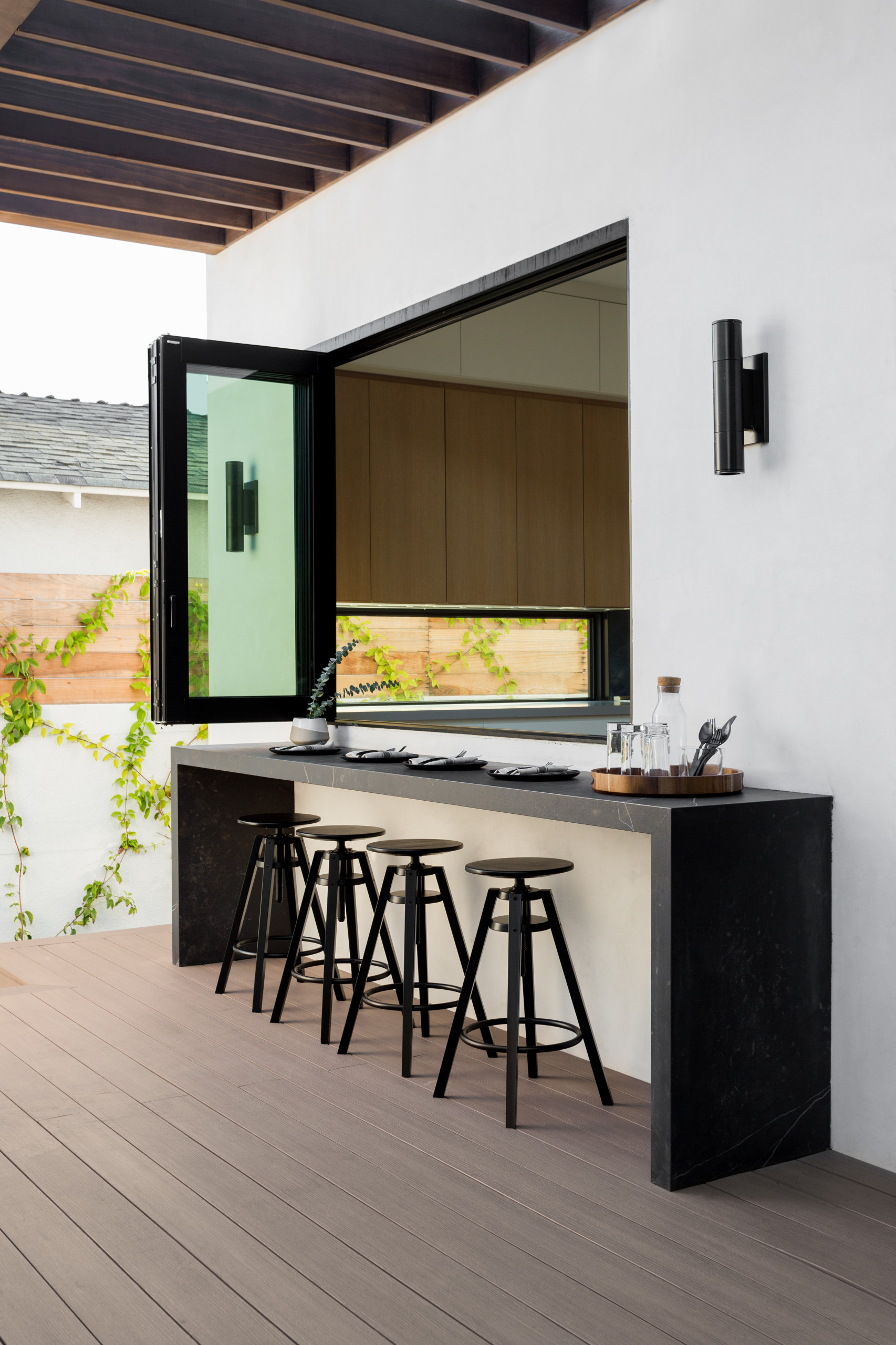 Pass-through window kitchen system