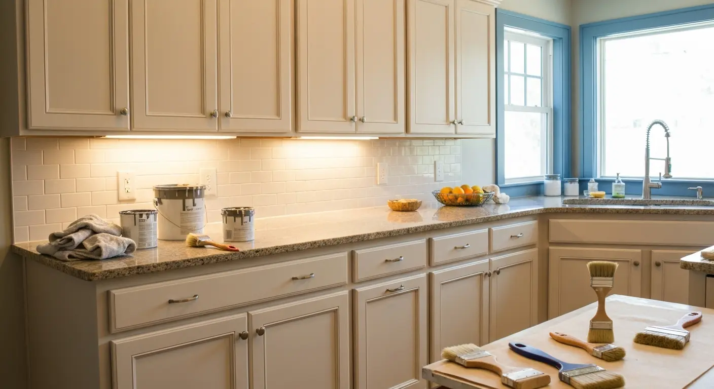 Kitchen cabinet painting