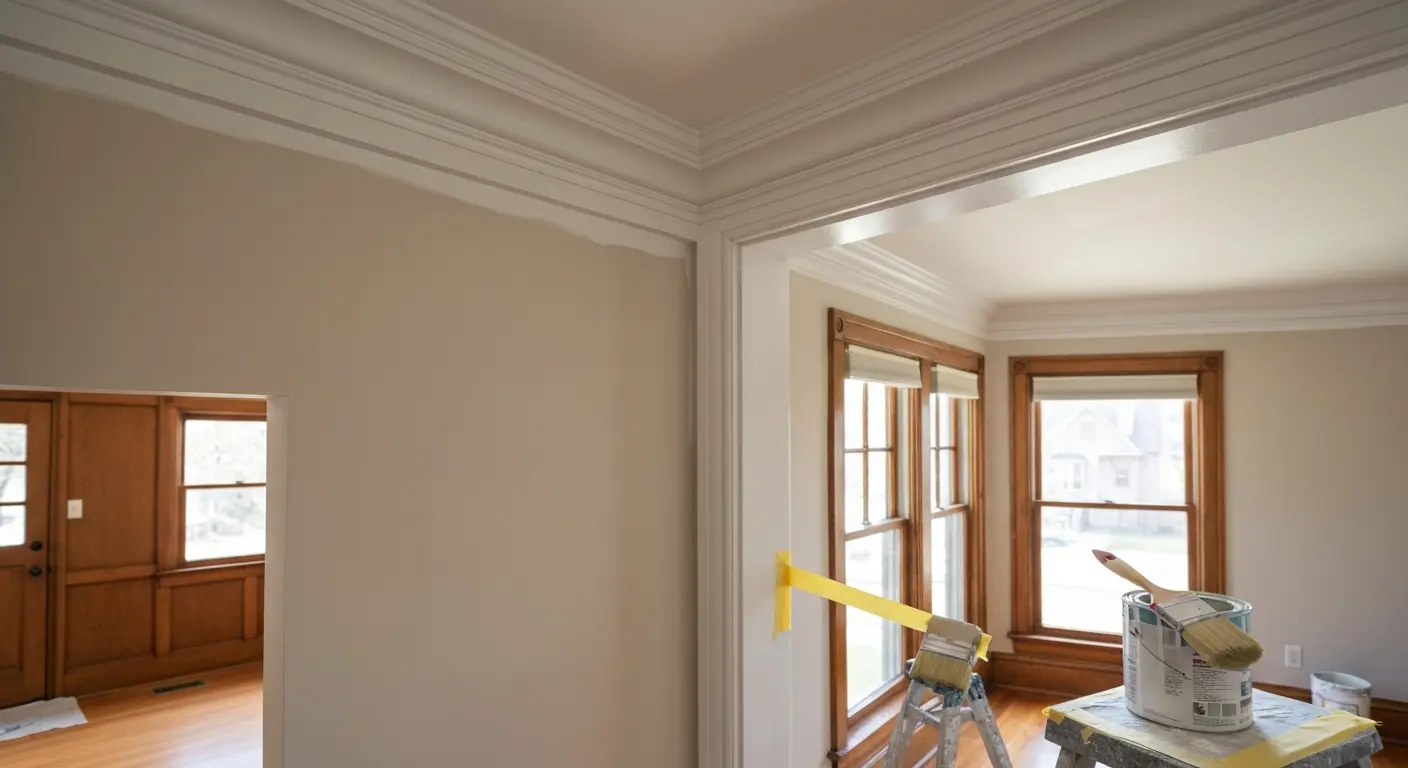 Ceiling and trim painting