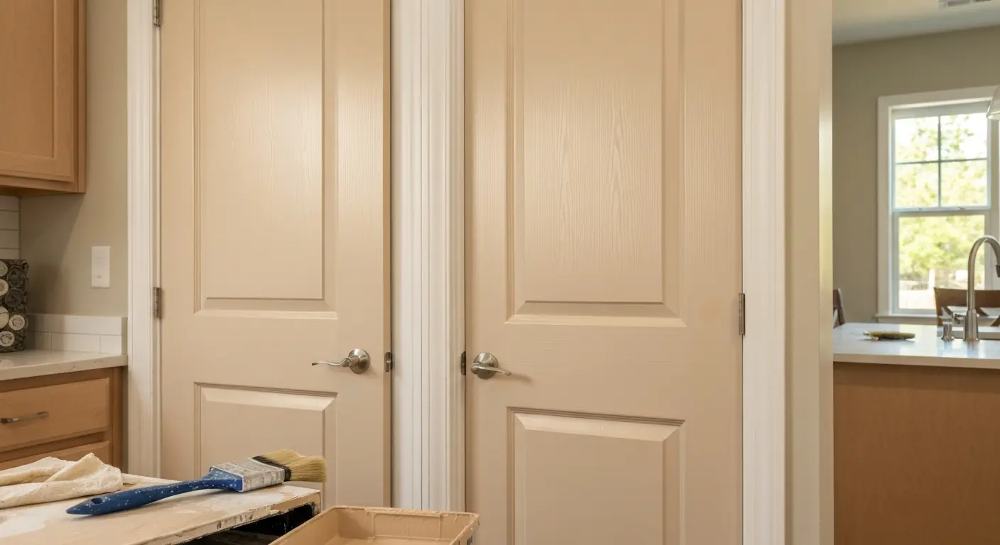 Interior door painting